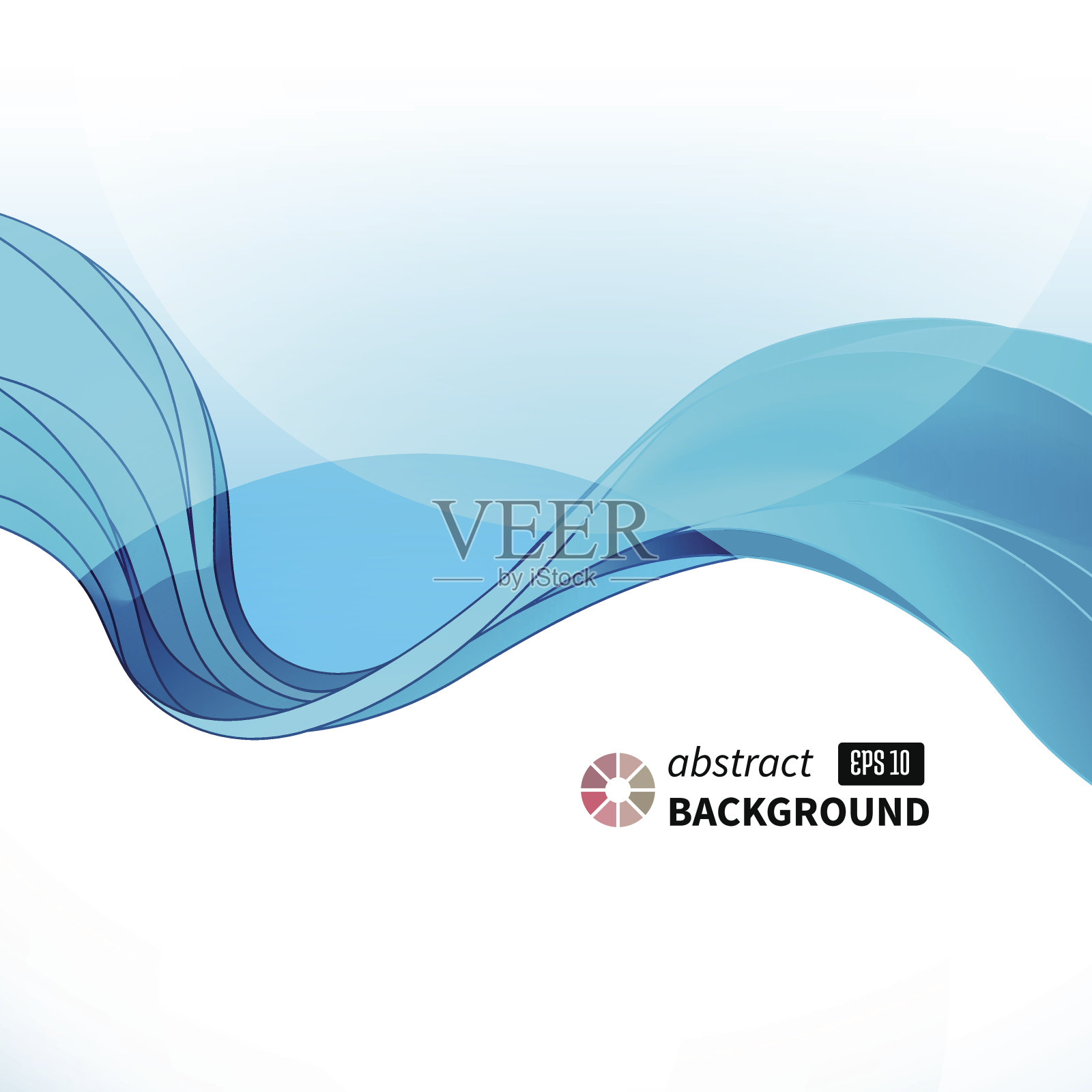 波浪的背景插画图片素材