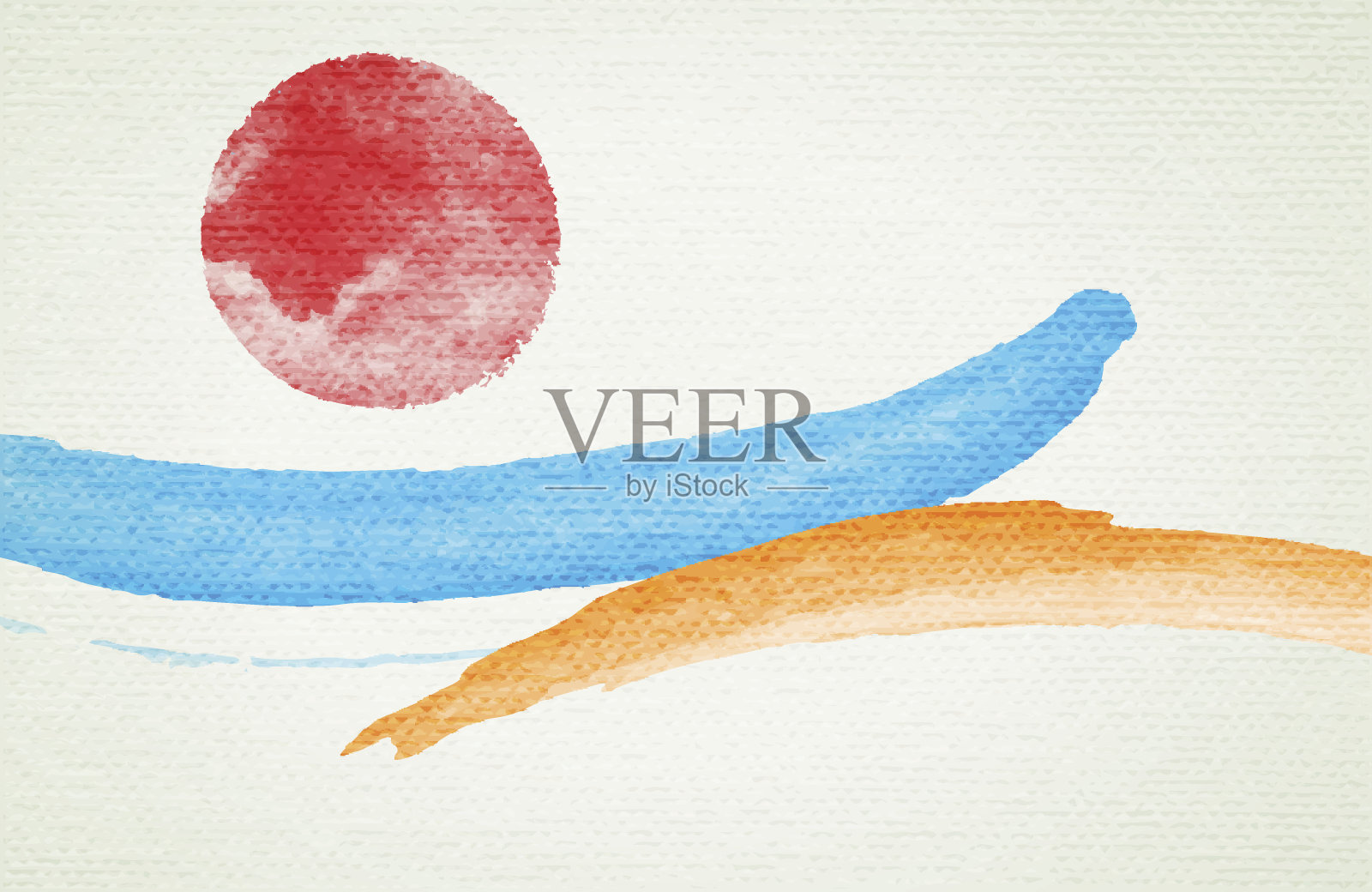 水彩背景插画图片素材