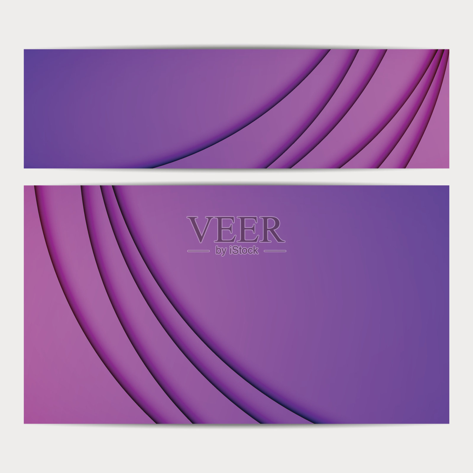 现代简约抽象横幅背景图形集合插画图片素材