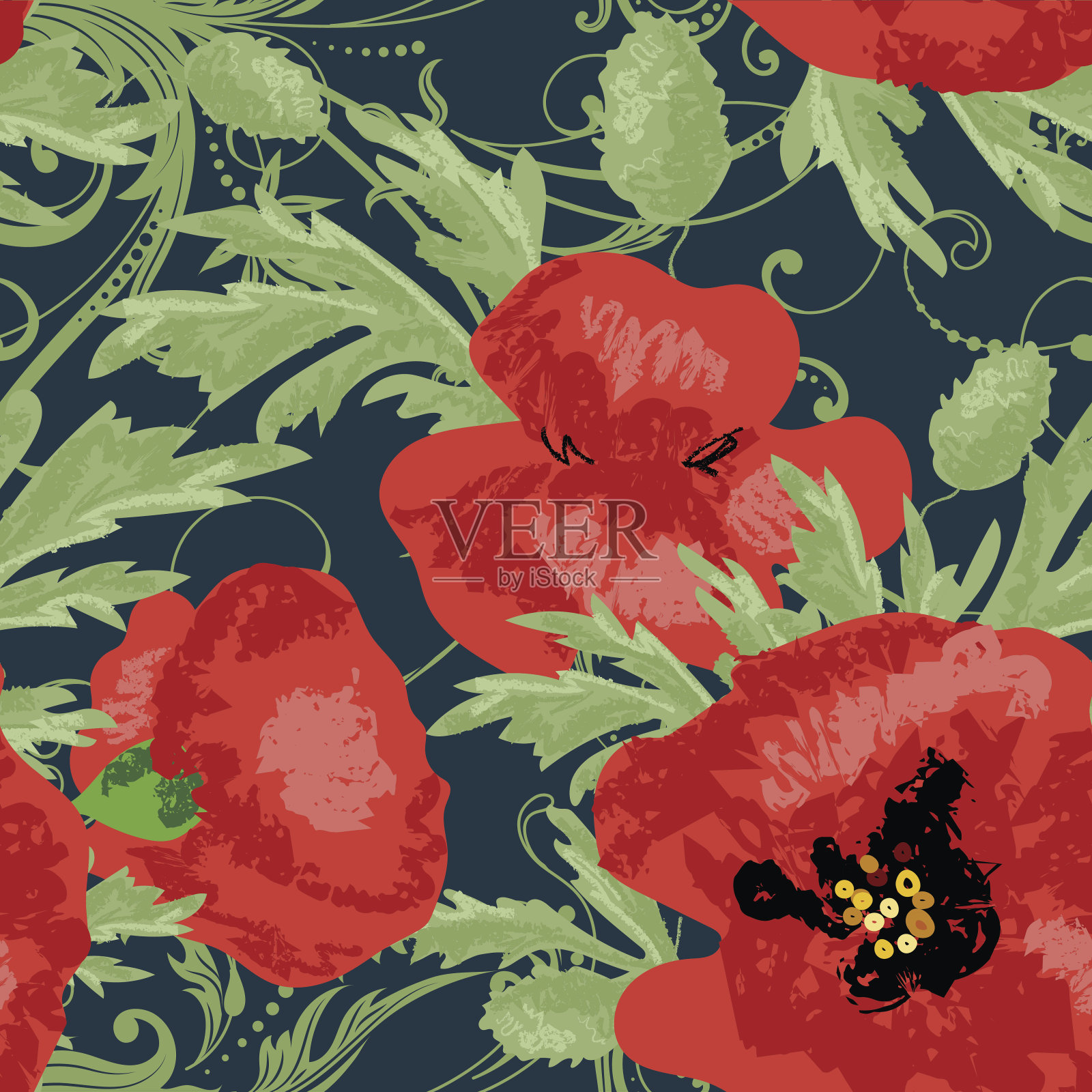 无缝的背景插画图片素材