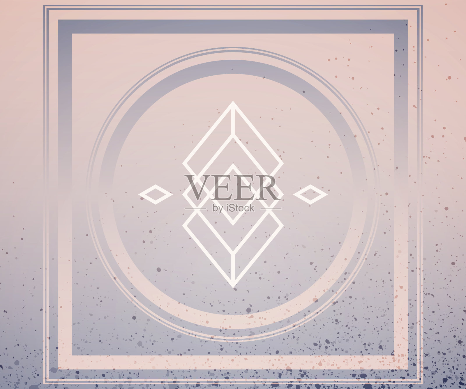 粉红灰色神圣几何框架纹理抽象背景插画图片素材