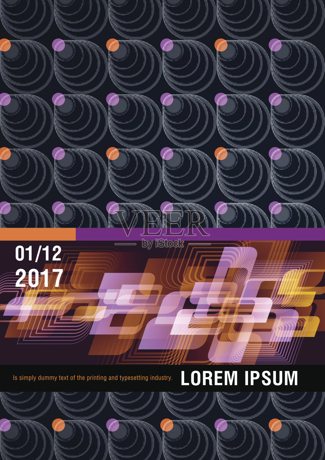 封面。设计的例子。每股收益10插画图片素材