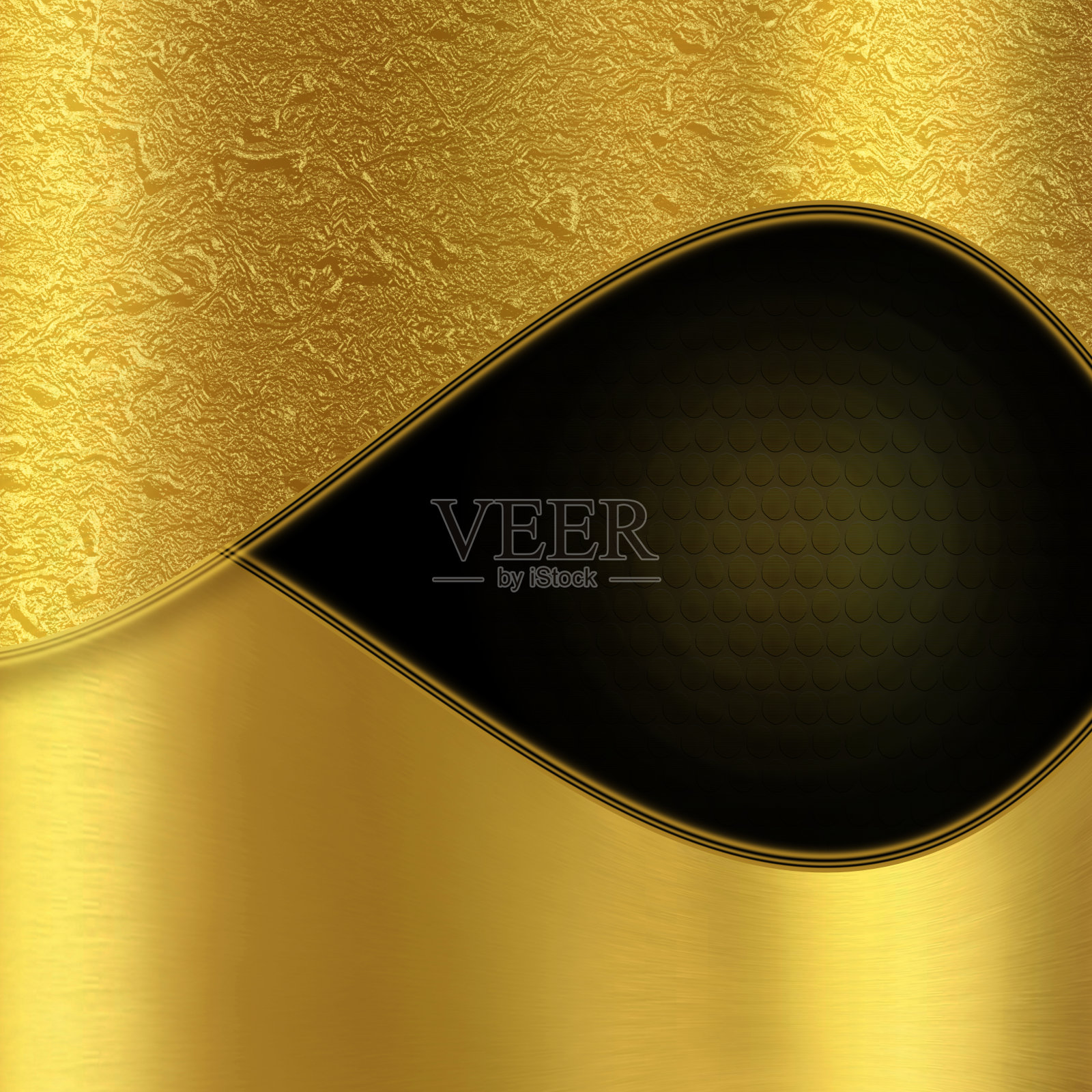 闪亮的金色和黑色背景插画图片素材