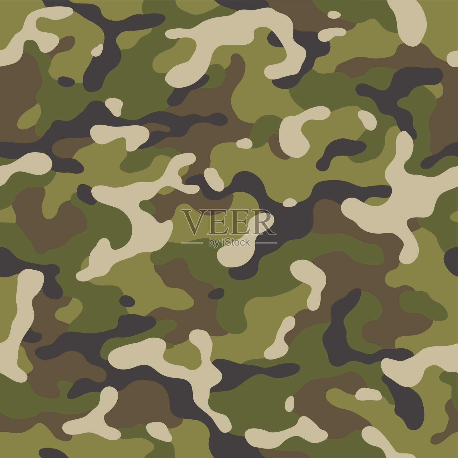 伪装无缝插画图片素材