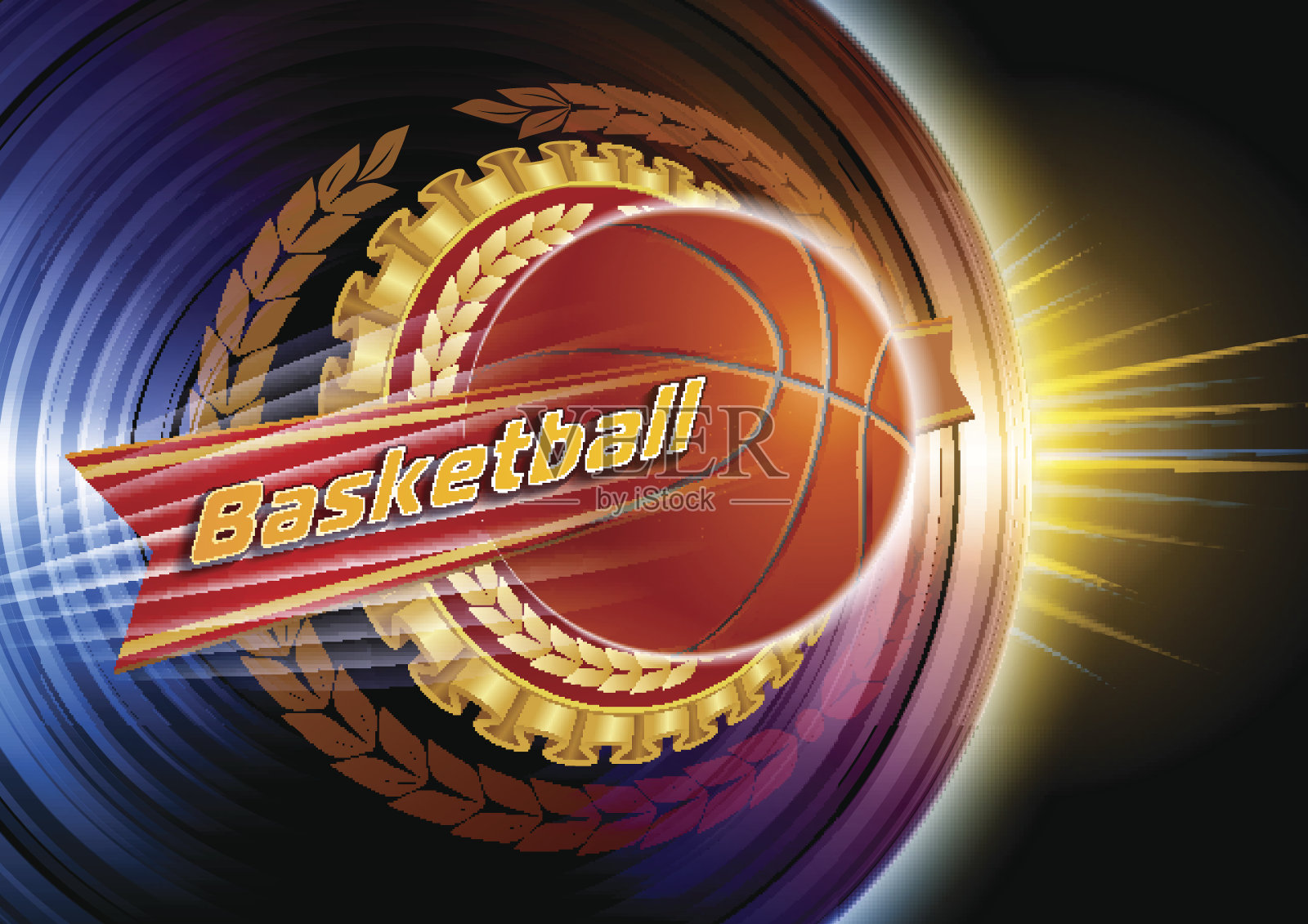 篮球插画图片素材