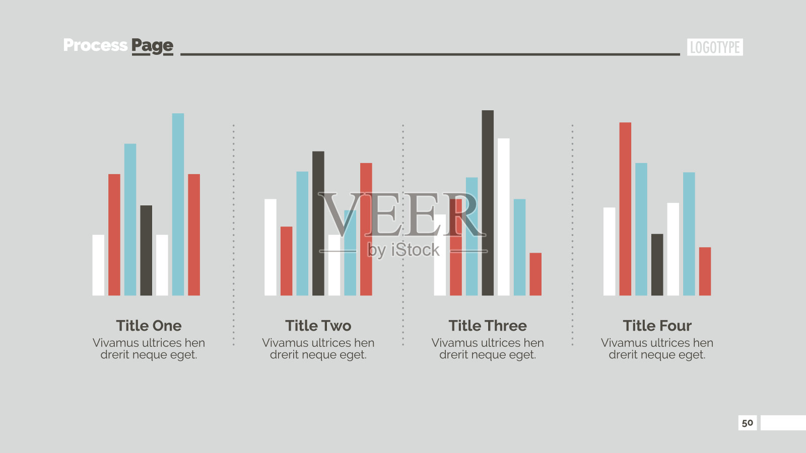 条形图幻灯片插画图片素材