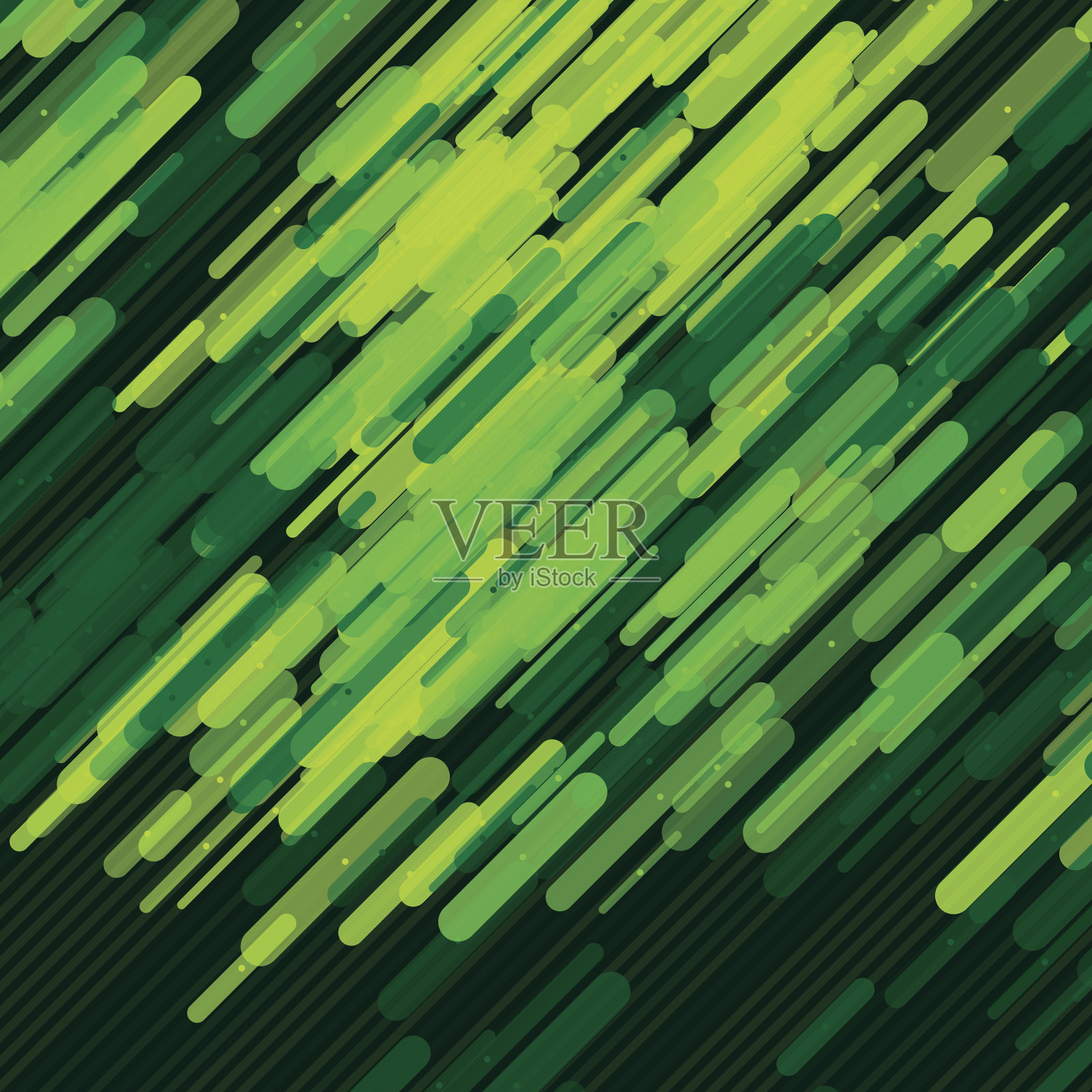 森林向量圆角矩形模式插画图片素材