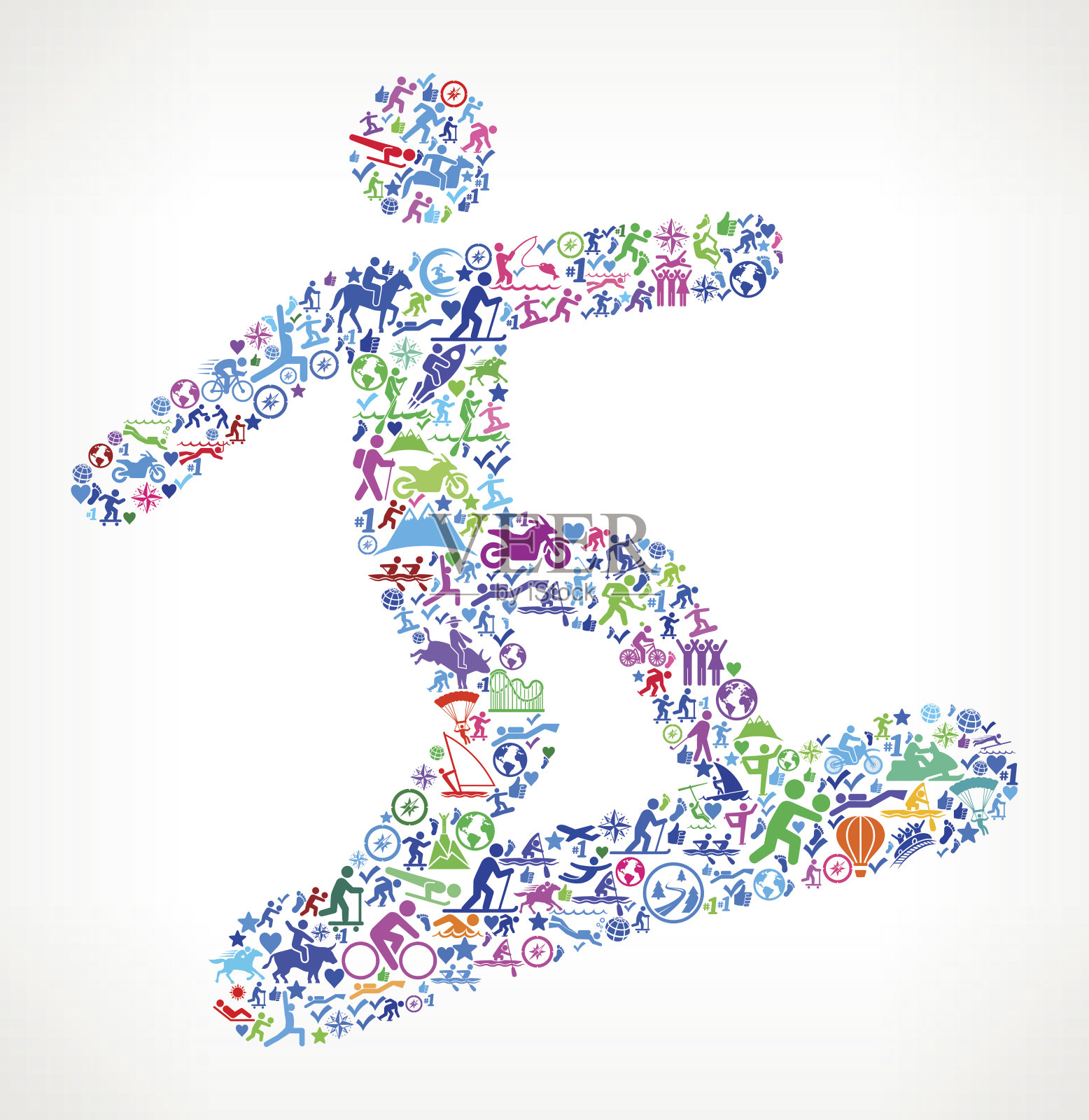 图单板活动生活方式矢量图标模式插画图片素材