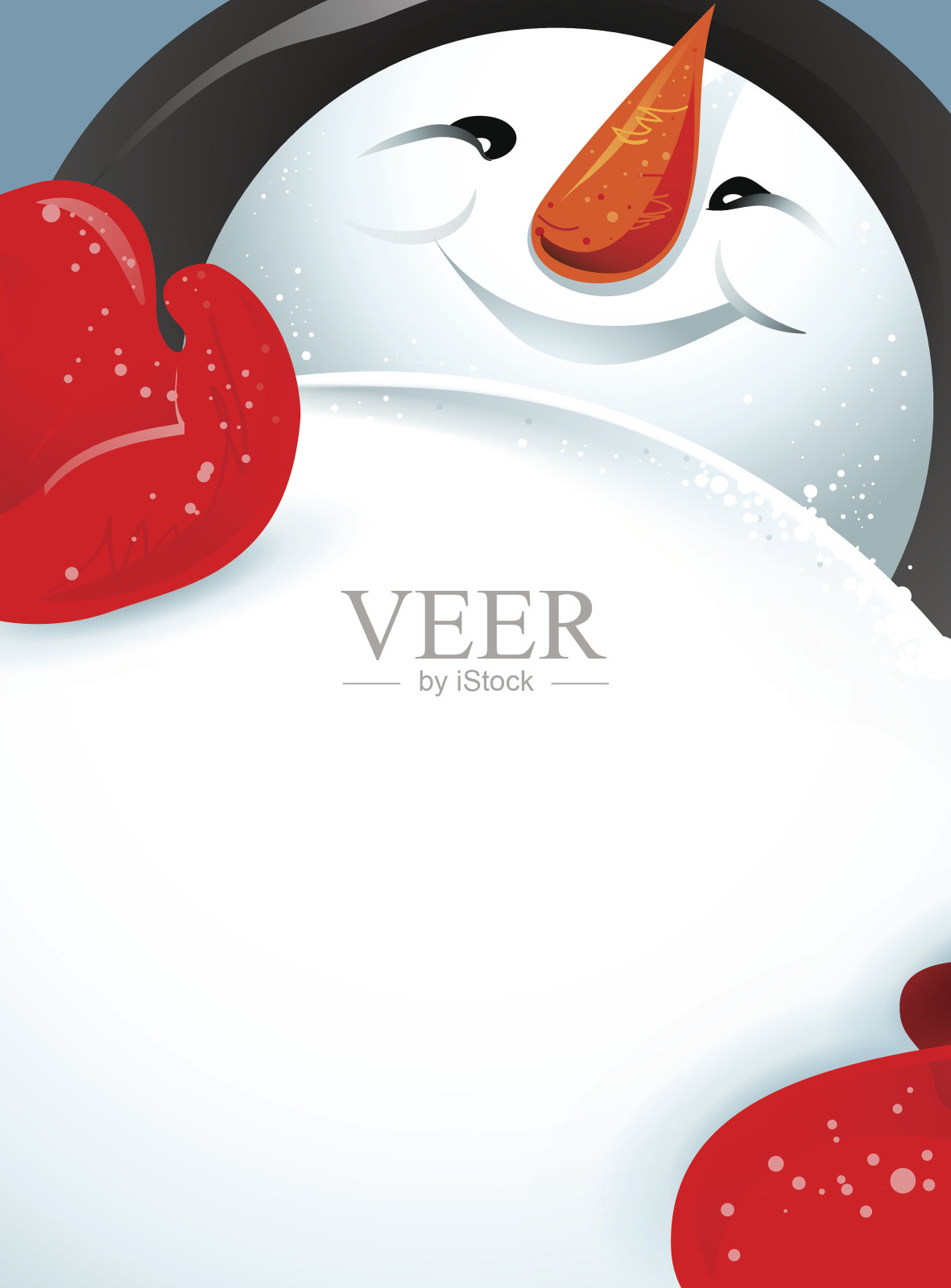 圣诞节的复古明信片设计元素图片