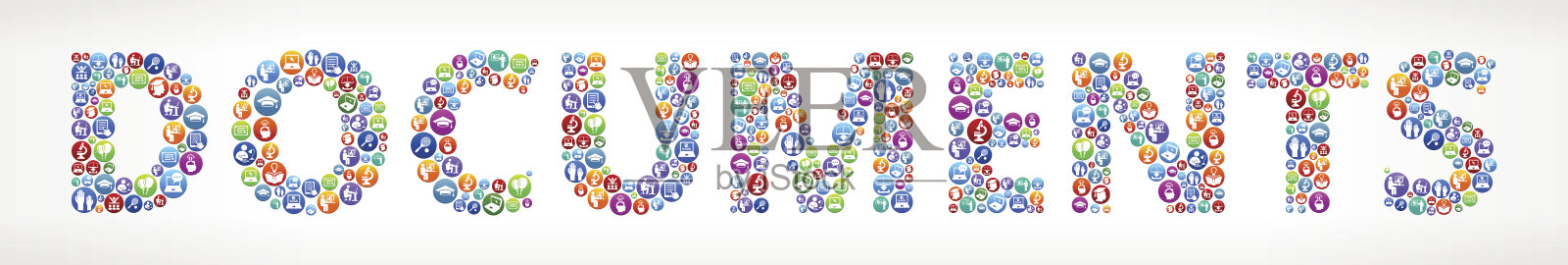 文档未来和未来技术矢量按钮插画图片素材