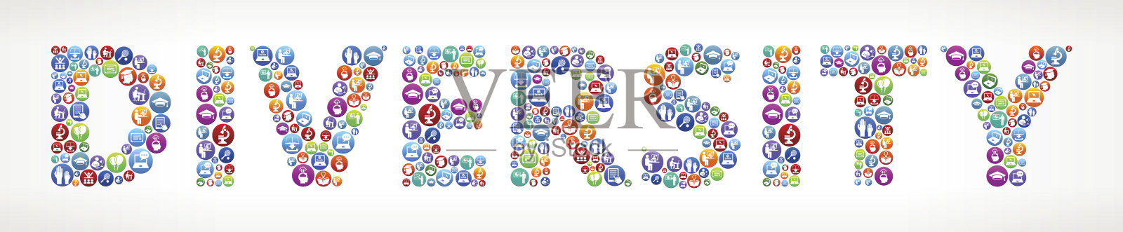 多样性未来和未来技术矢量按钮插画图片素材