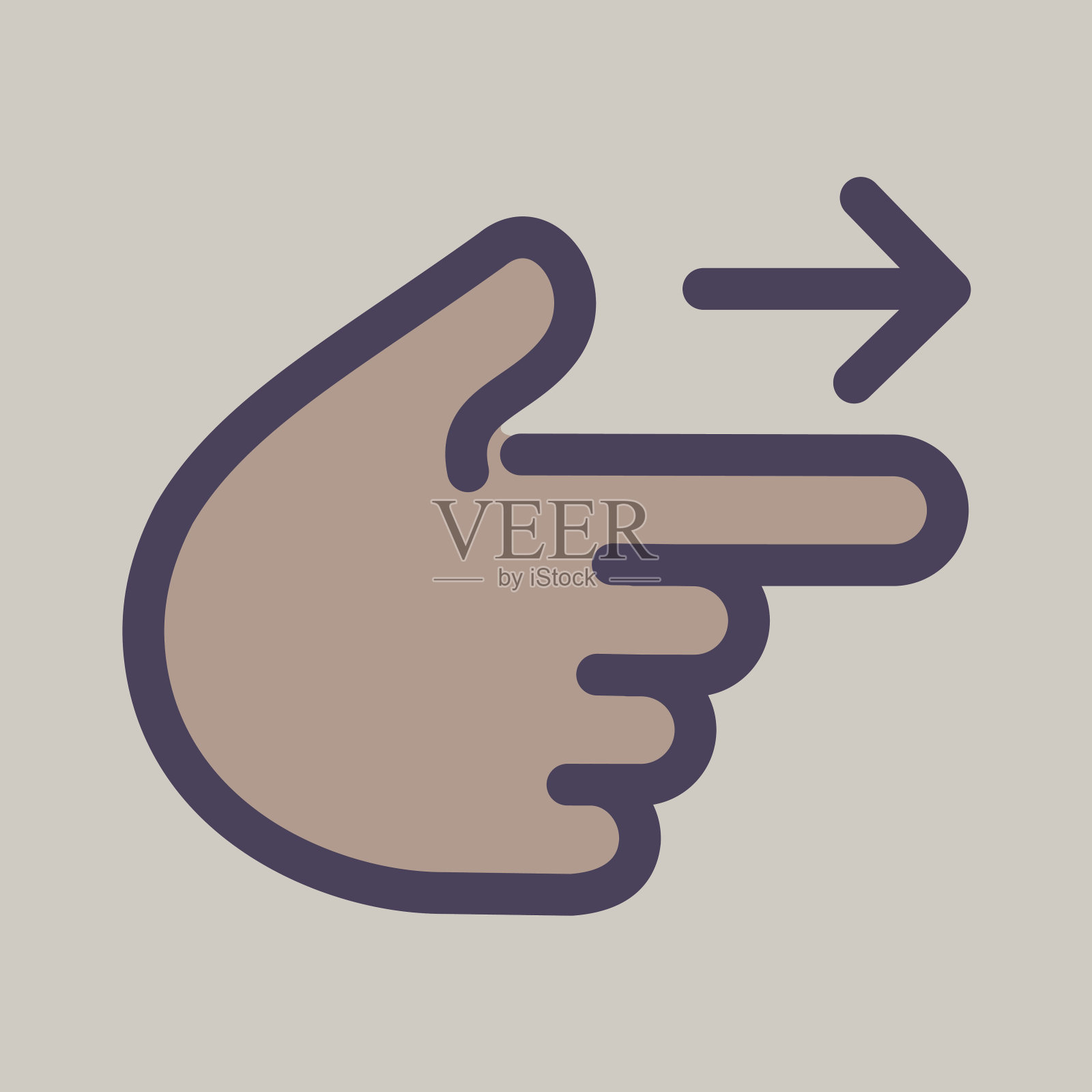 手势图标插画图片素材