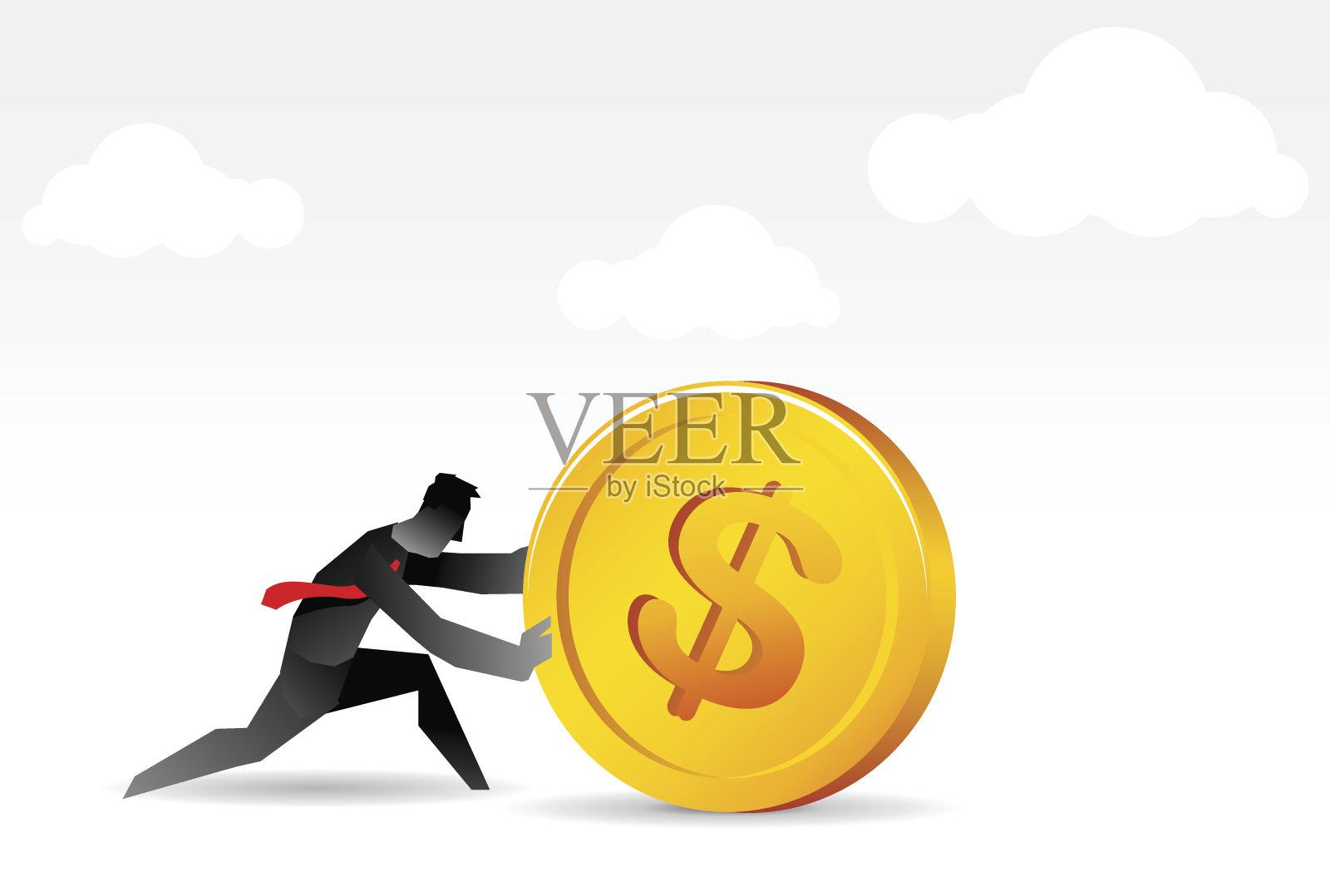 业务和货币插画图片素材