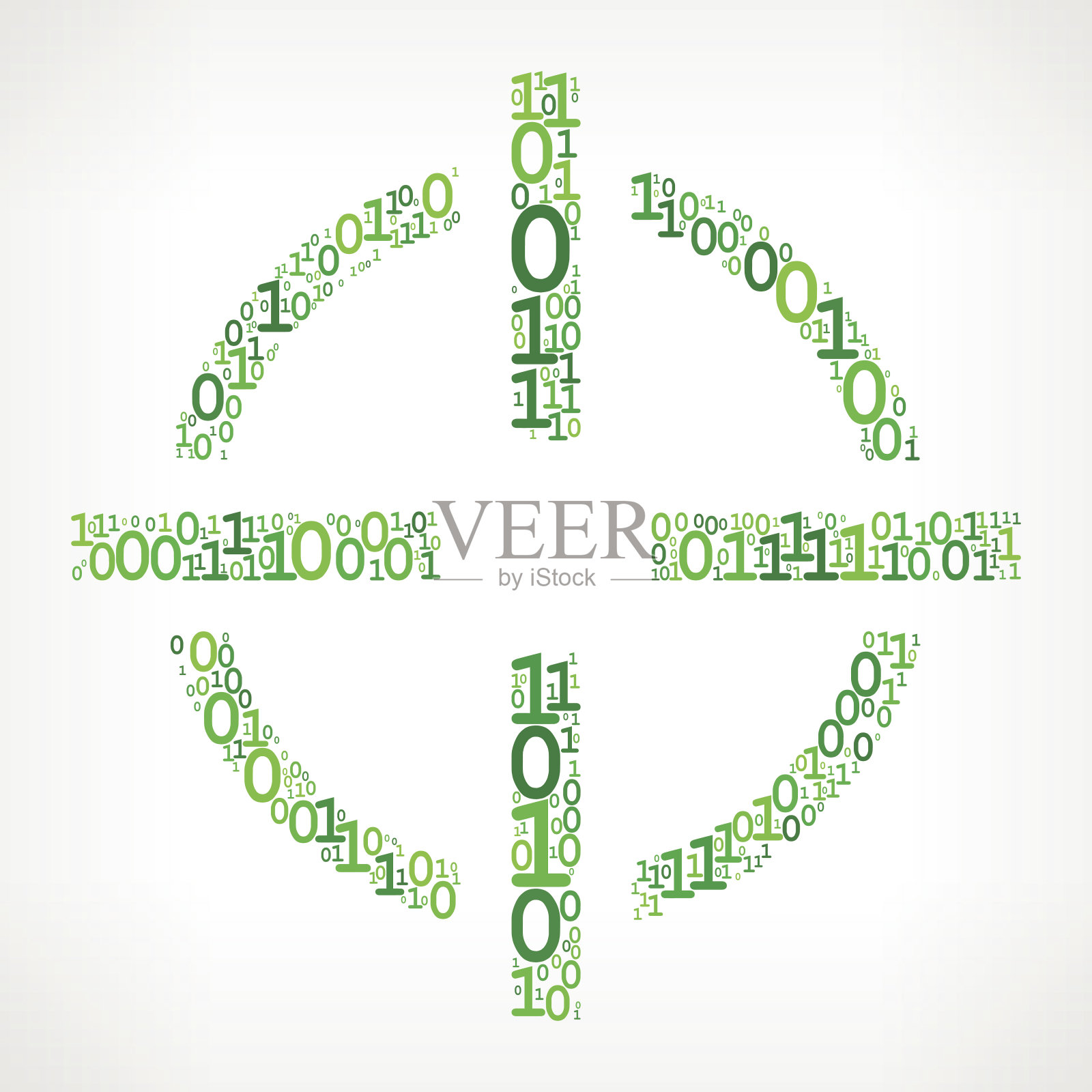 目标目标二进制编码零一矢量插图插画图片素材