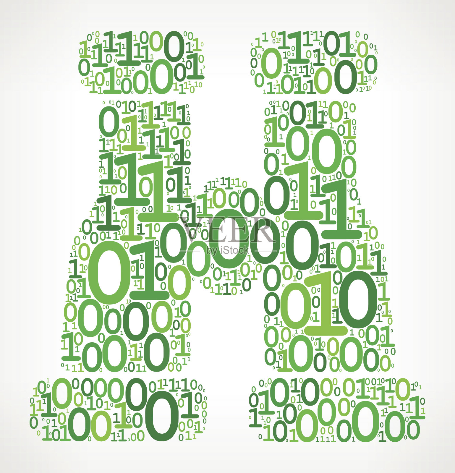 双筒望远镜二进制代码零一矢量插图插画图片素材