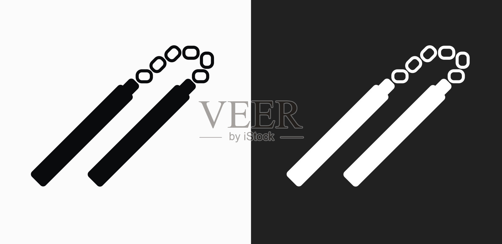 Chucks图标上的黑色和白色矢量背景插画图片素材