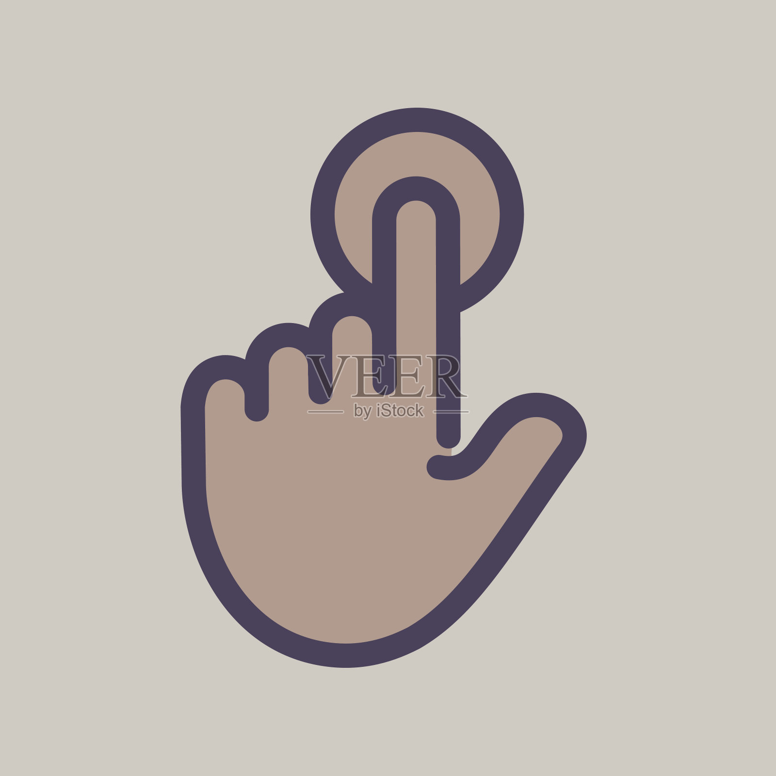 手势图标插画图片素材