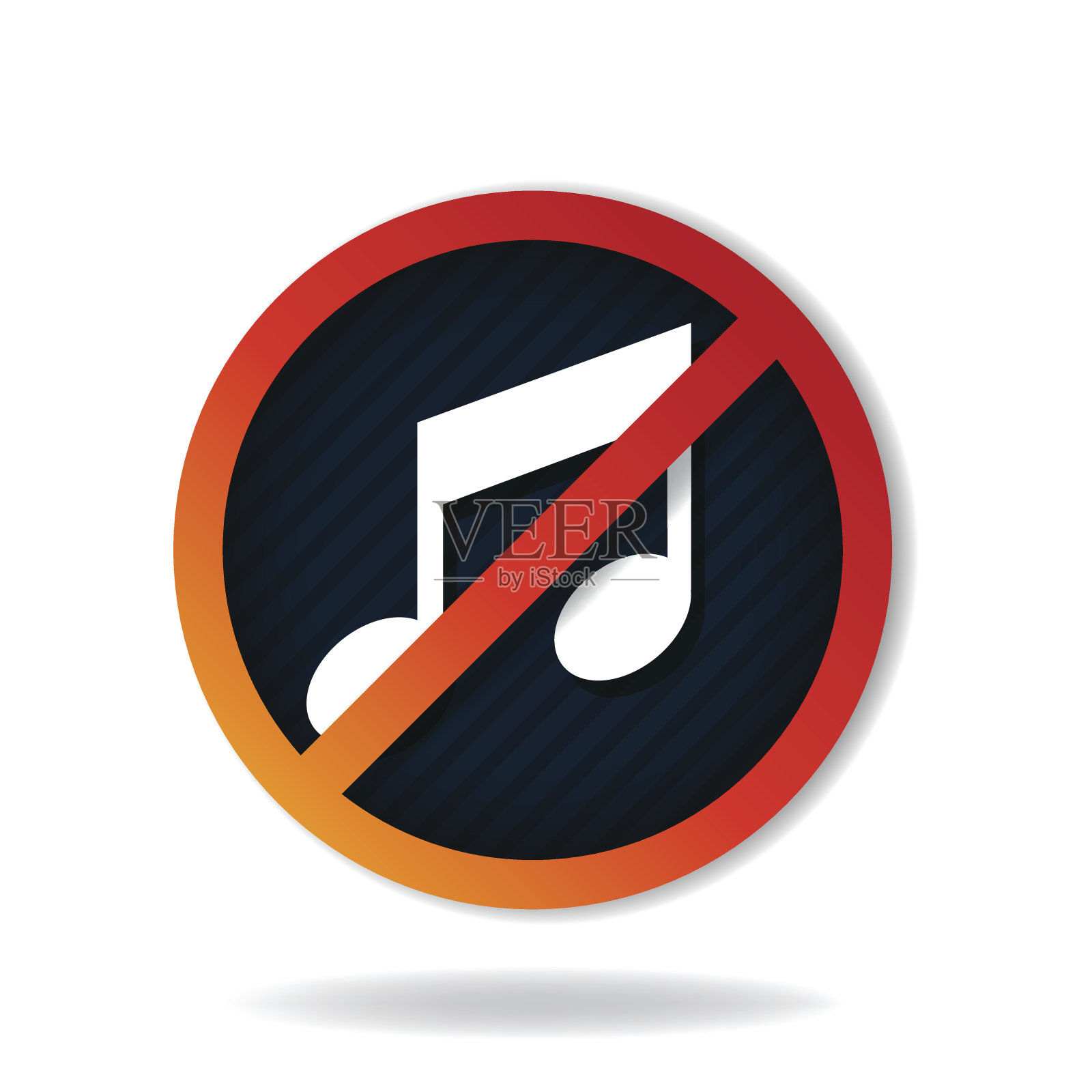 禁止标志插画图片素材