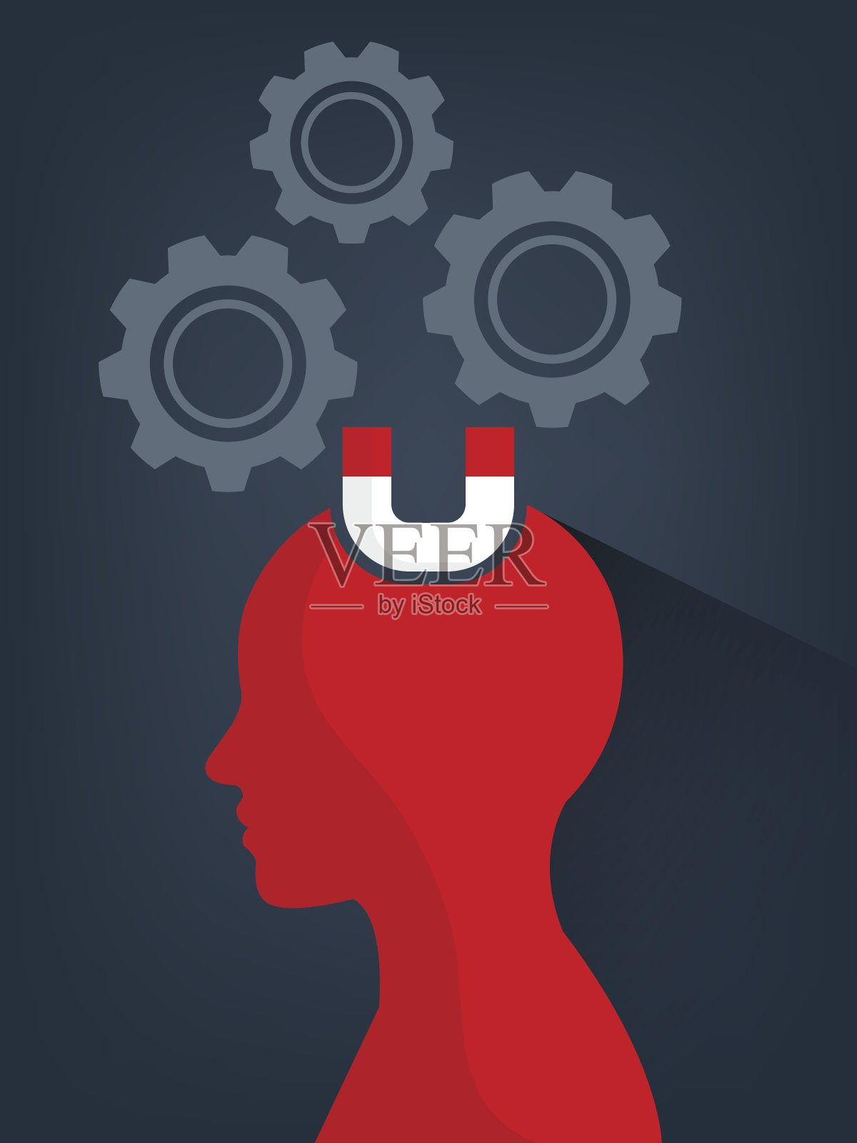 人类思维插画图片素材