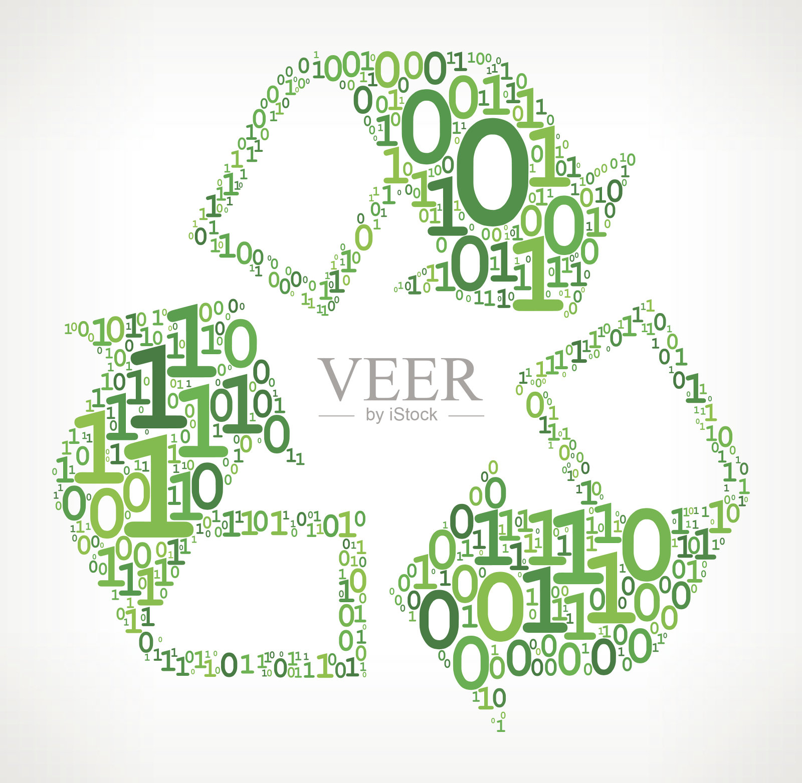 循环二进制代码零一矢量插图插画图片素材