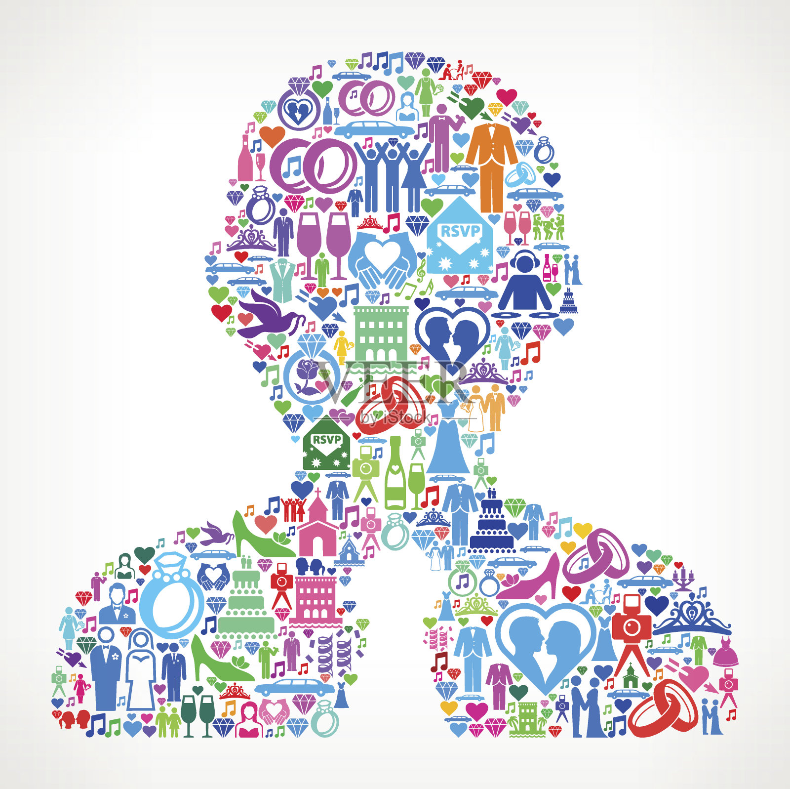 男人头像，婚礼爱情和婚姻插画图片素材