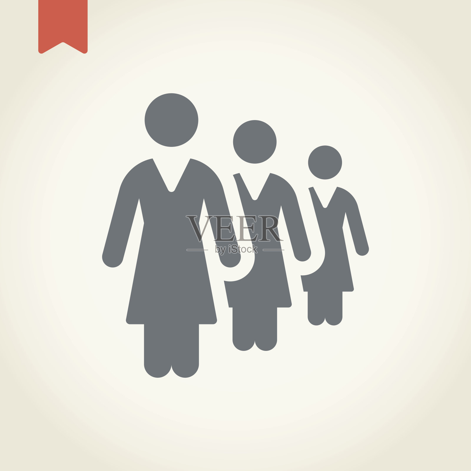 商界女性组图标插画图片素材