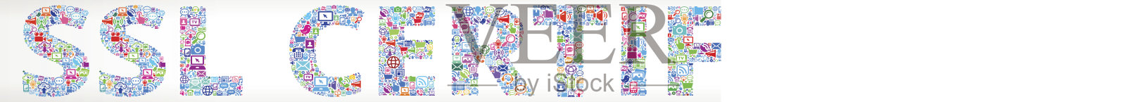 Ssl证书未来和互联网通信技术矢量按钮。插画图片素材