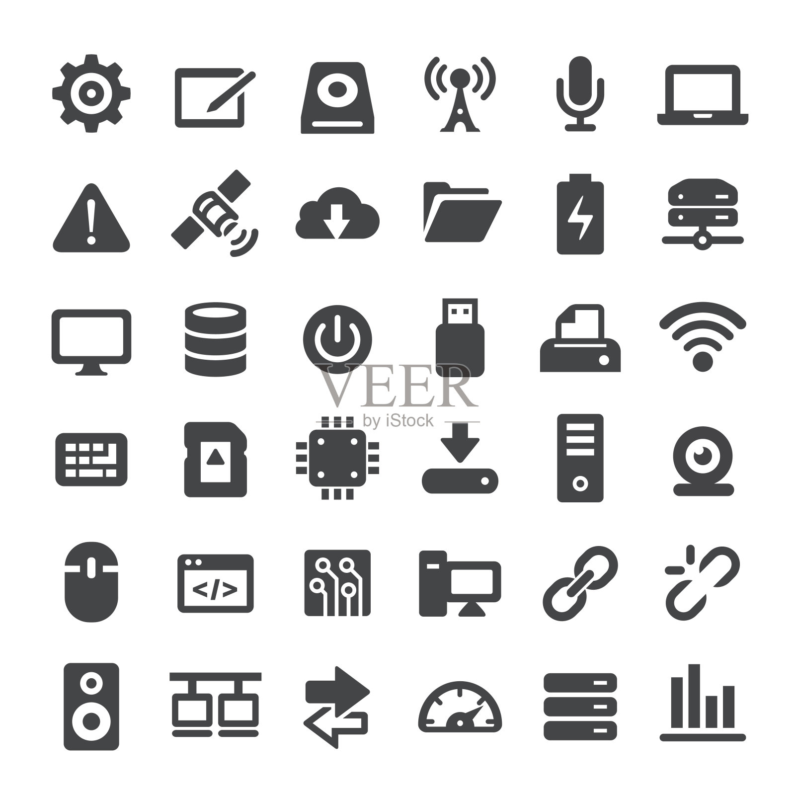 计算机和技术图标-大系列图标素材