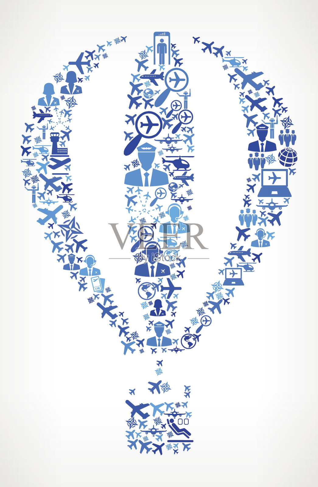 热气球航空和飞机矢量图插画图片素材