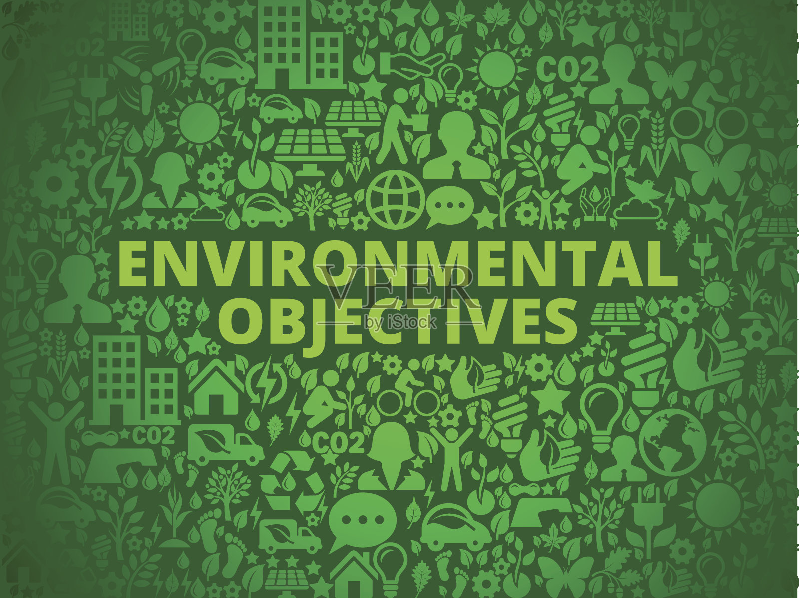 环境目标环境保护矢量图标模式插画图片素材
