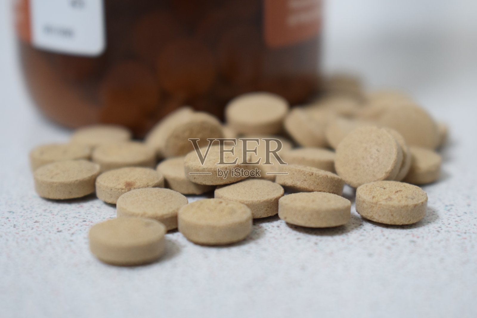 啤酒酵母药片照片摄影图片