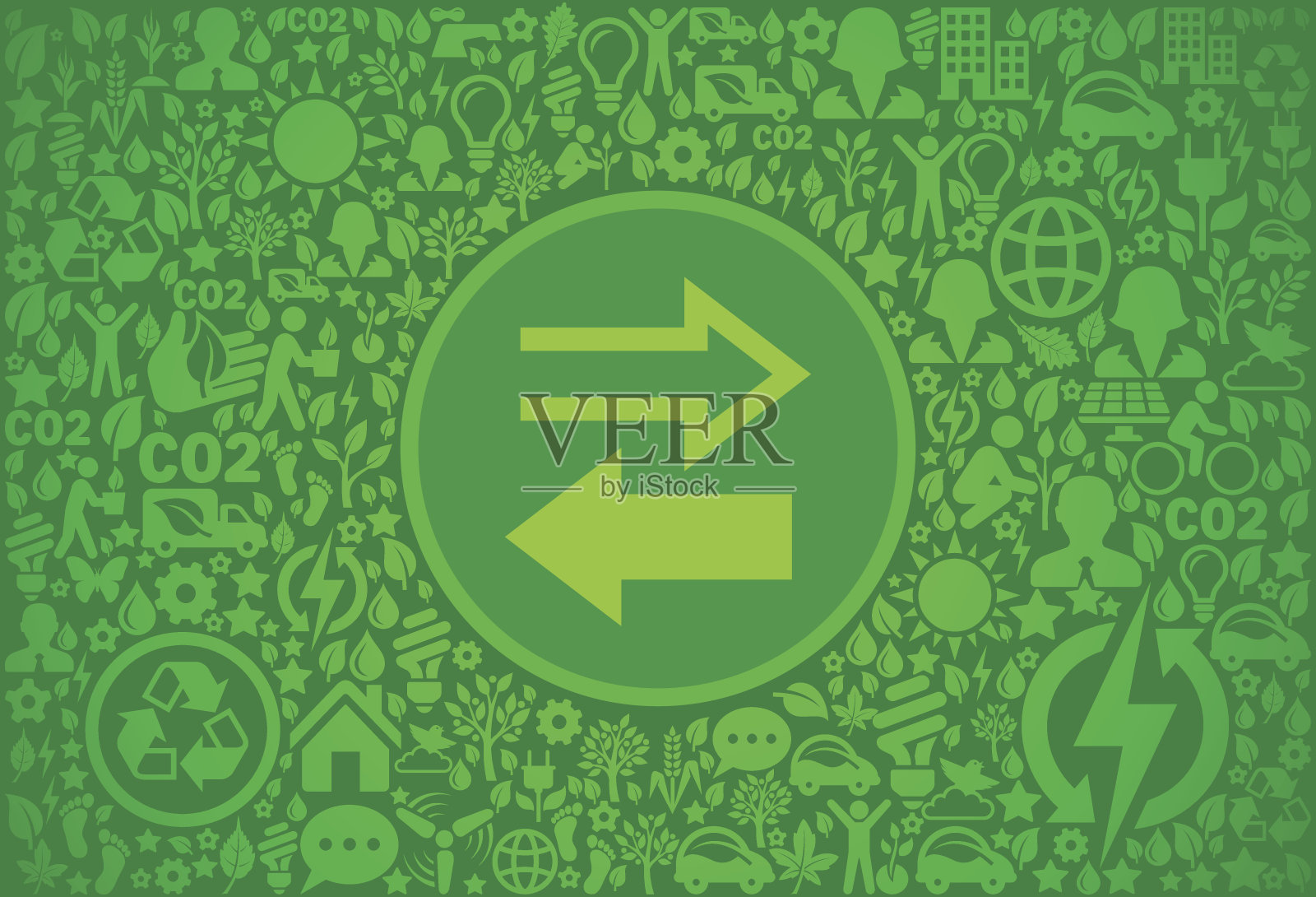 交换环境绿色矢量图标模式插画图片素材