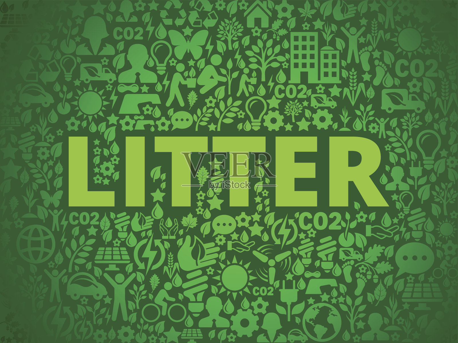 垃圾环境保护矢量图标模式插画图片素材