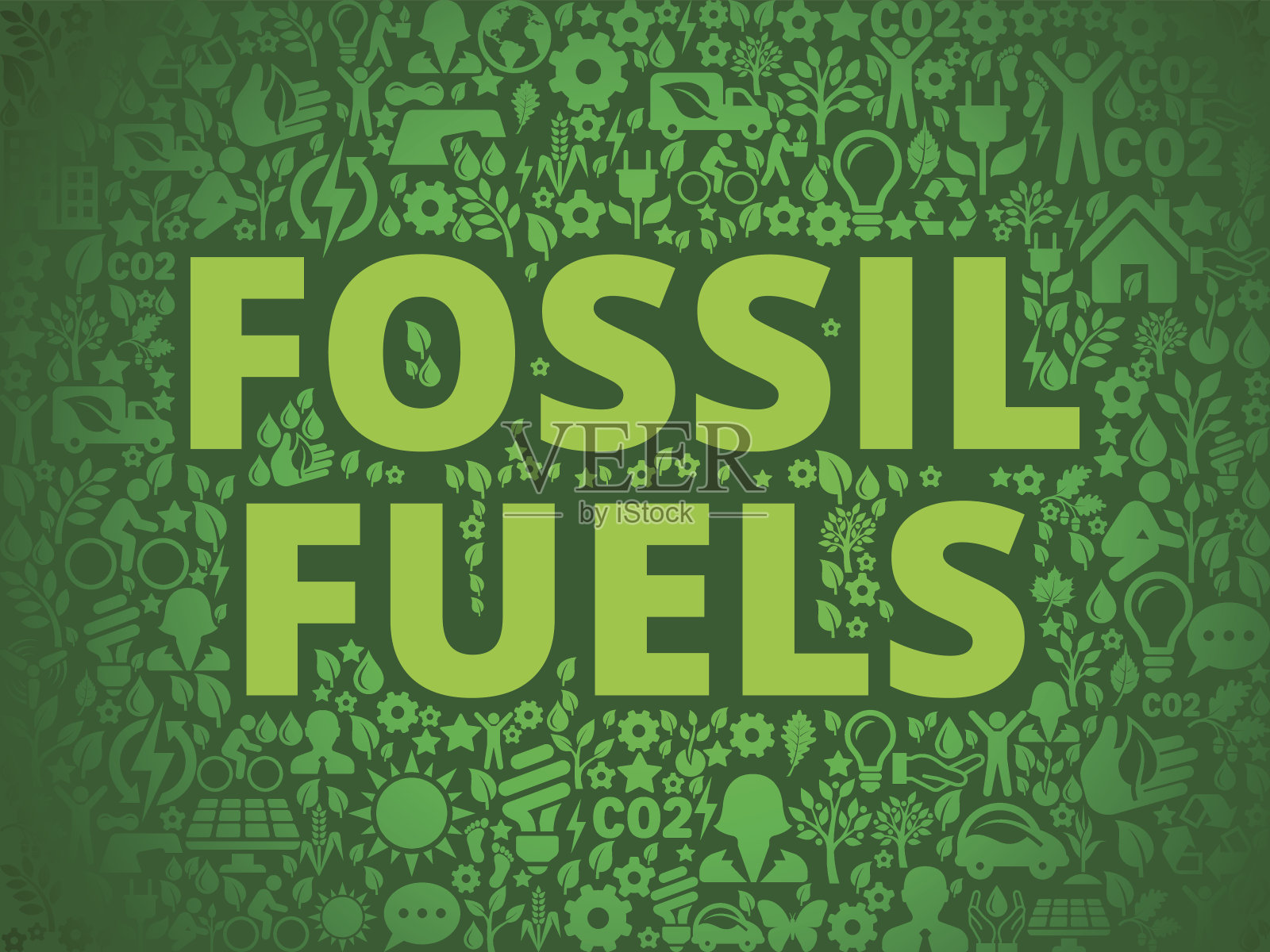 化石燃料环境保护矢量图标模式插画图片素材