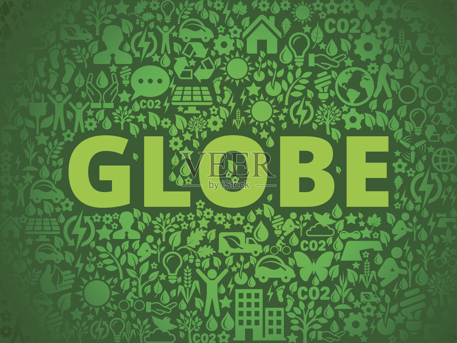 全球环境保护矢量图标模式插画图片素材