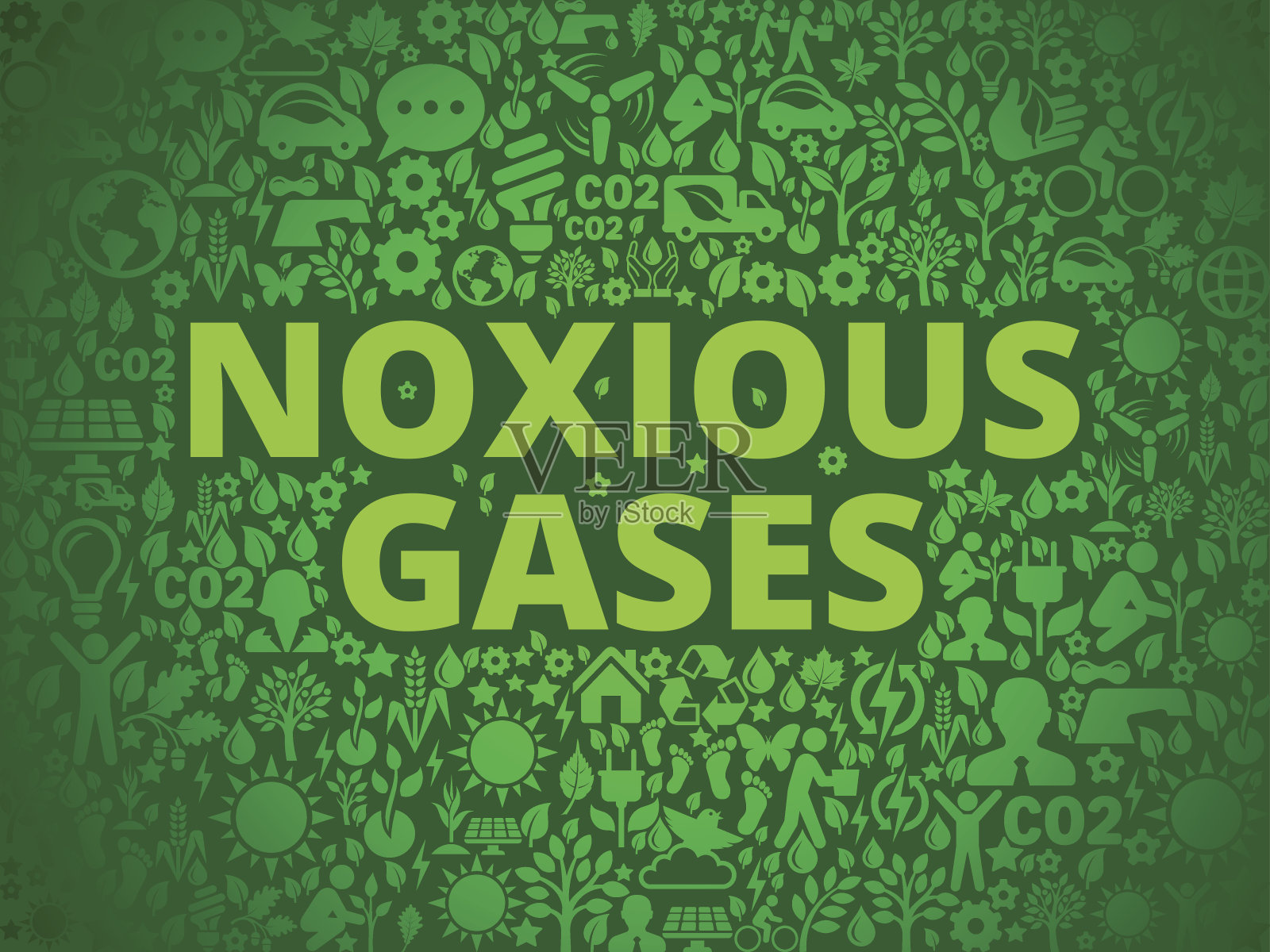 有毒气体环境保护矢量图标模式插画图片素材