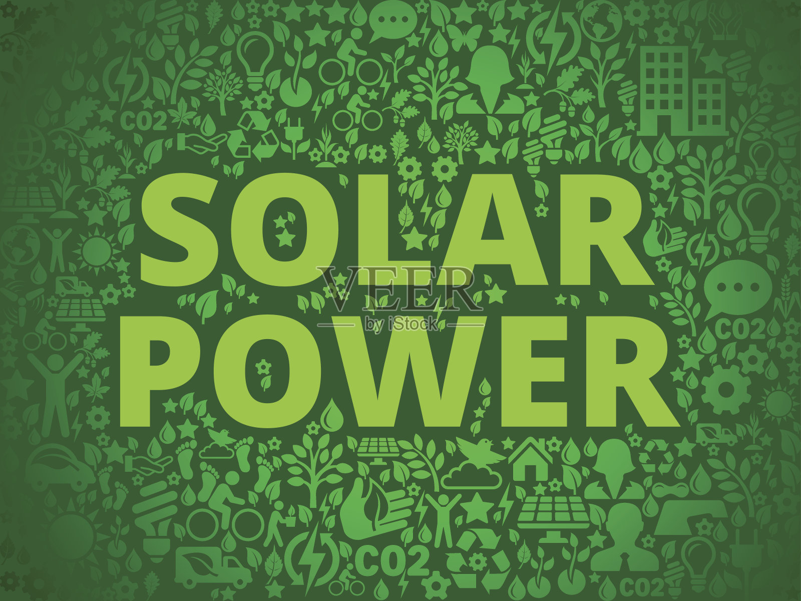 太阳能环保矢量图标模式插画图片素材