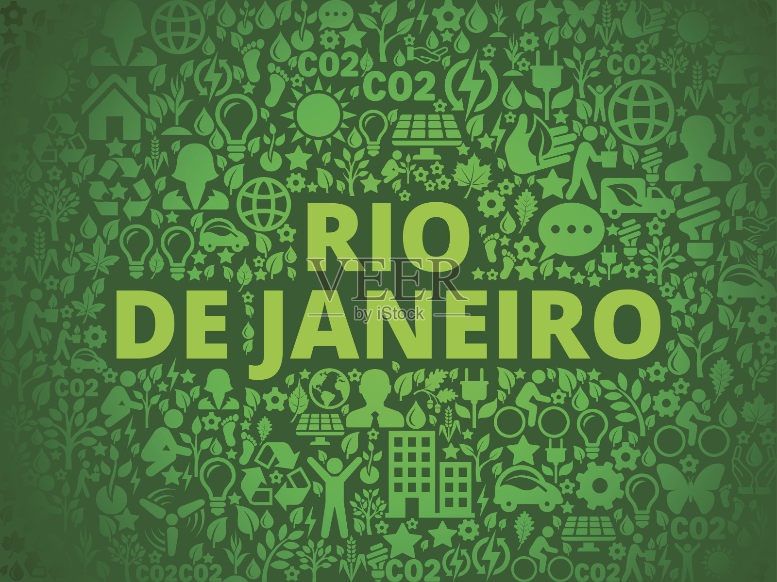 里约热内卢环境保护向量图标模式插画图片素材