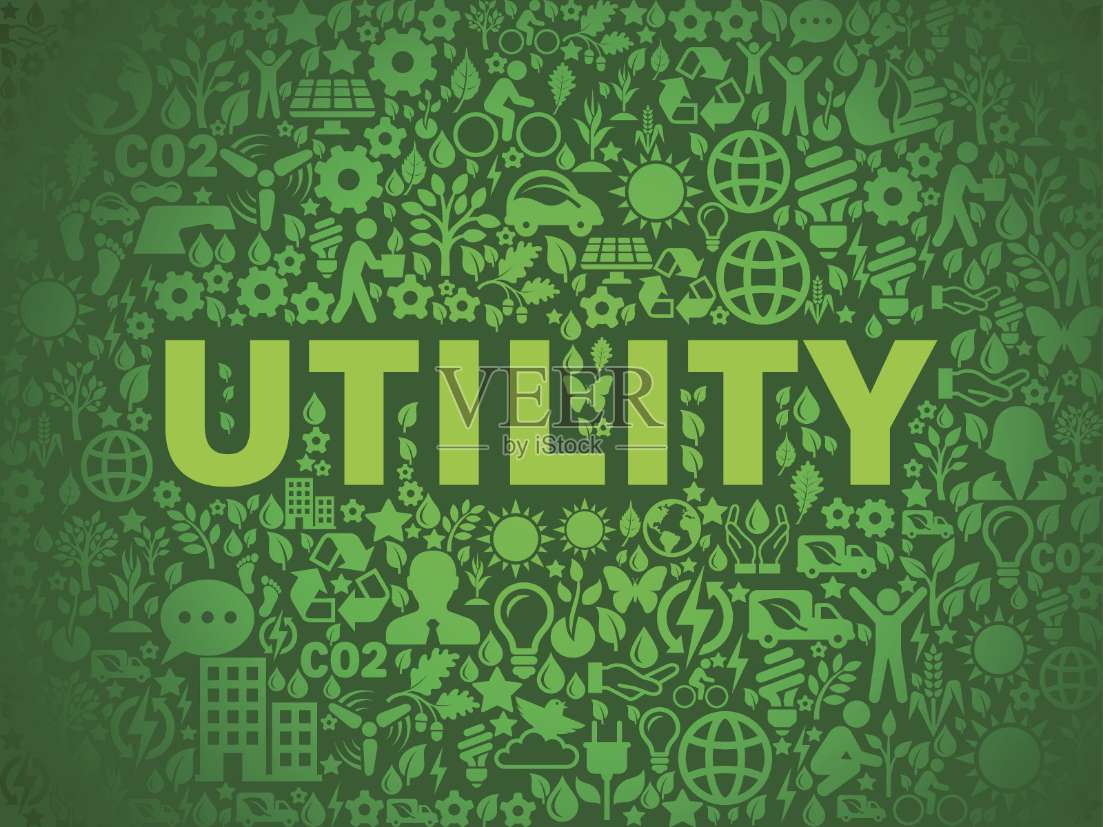 效用环境保护向量图标模式插画图片素材