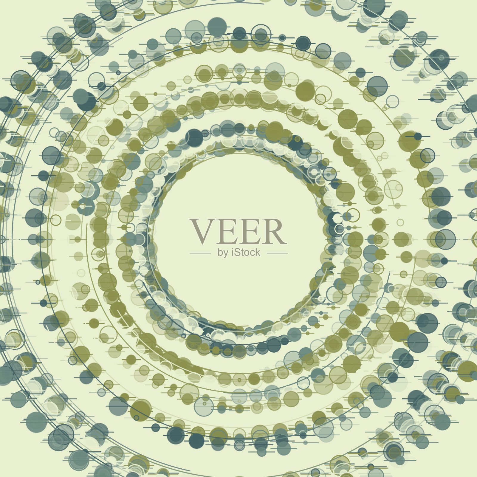 产业同心圆格局插画图片素材