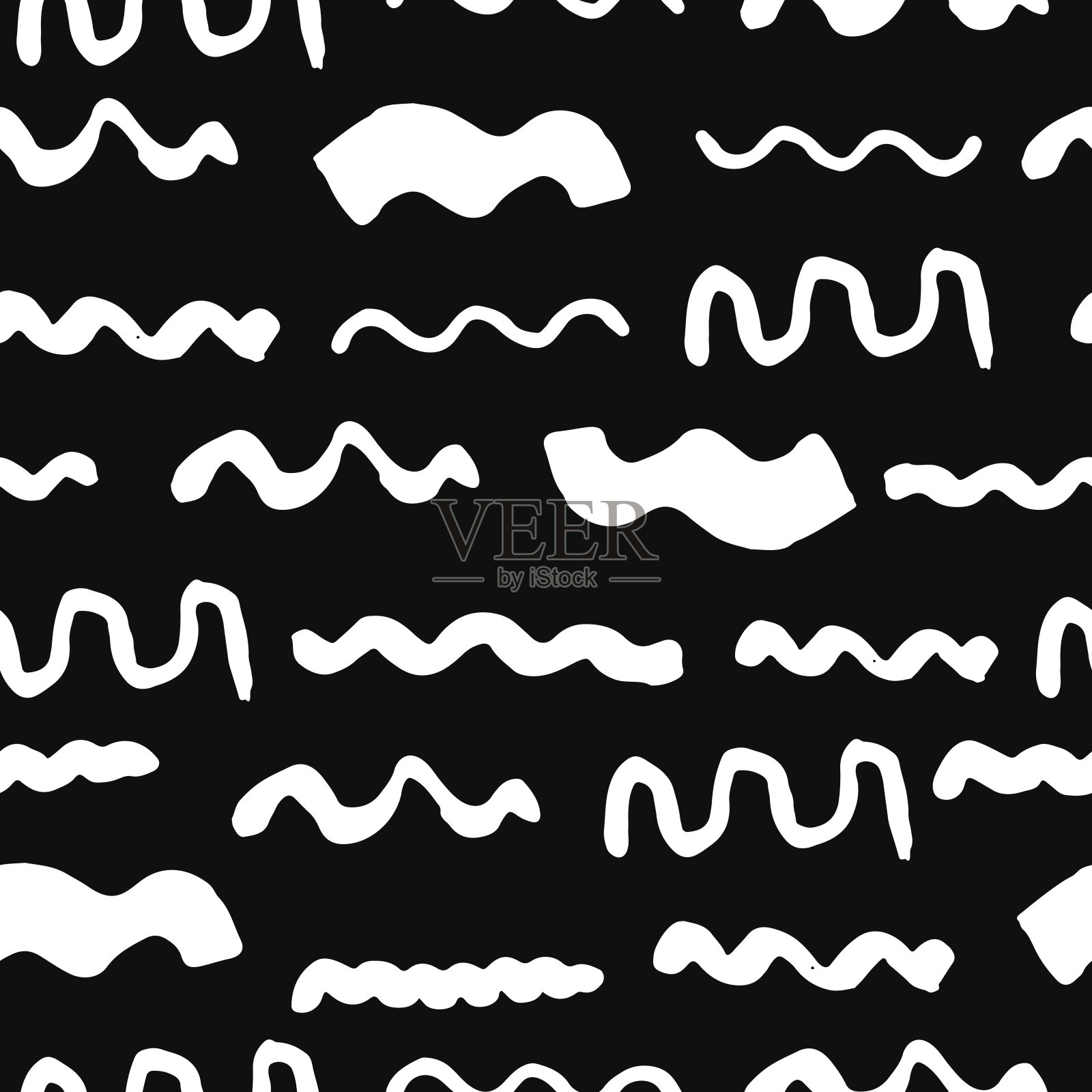 简单时尚的无缝手工模式插画图片素材