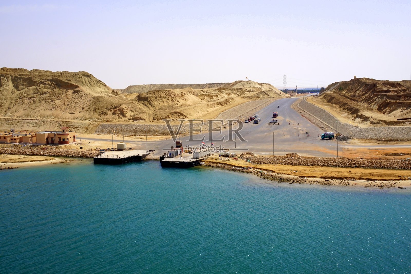 苏伊士运河运输照片摄影图片