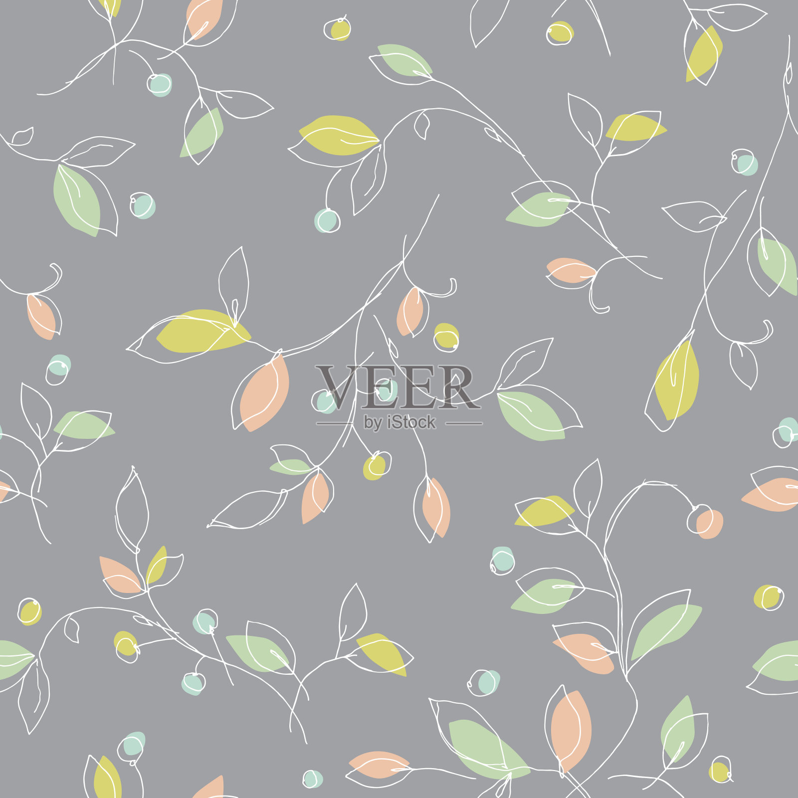 植物插图模式插画图片素材