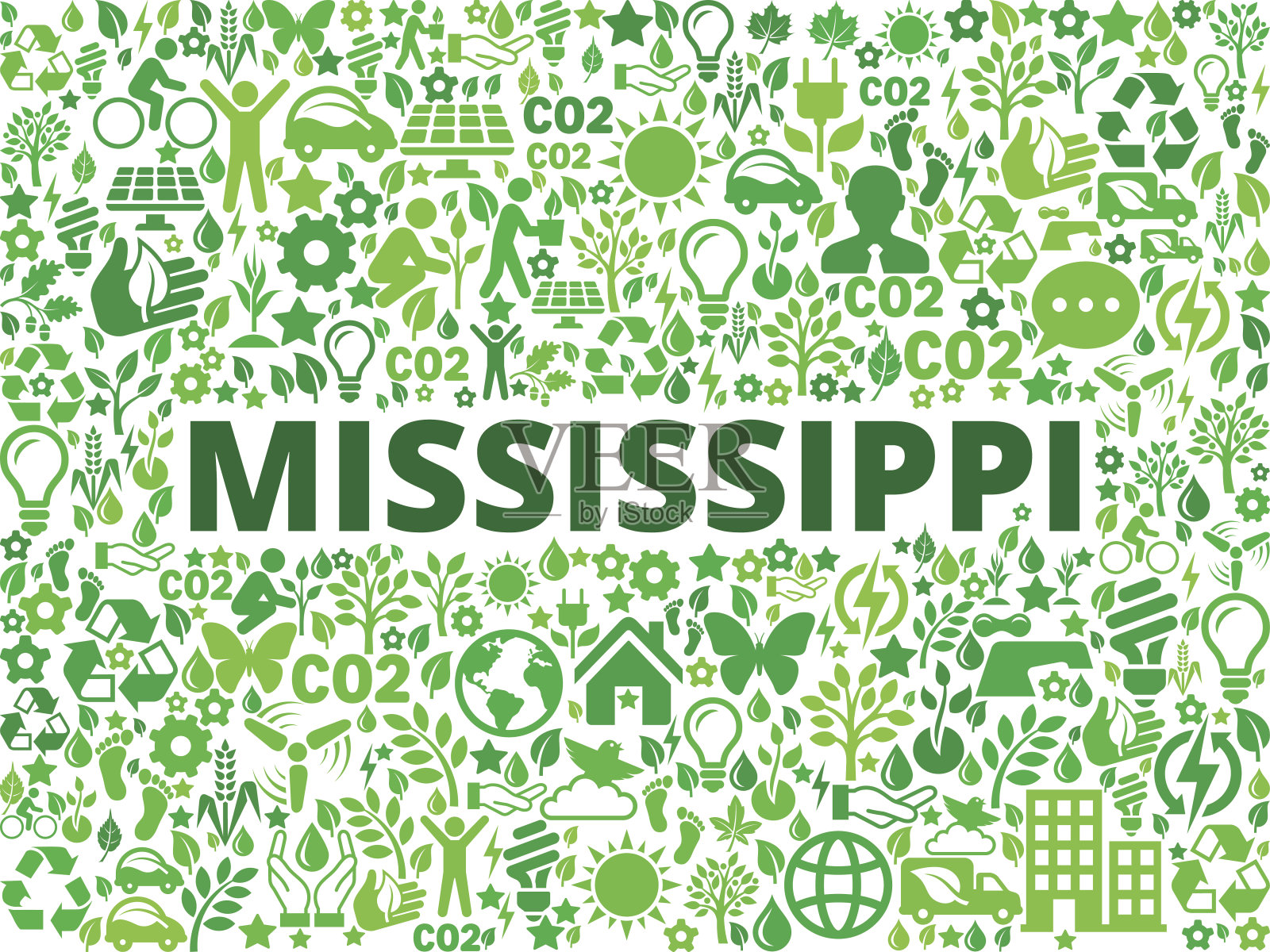 密西西比环境保护向量图标模式插画图片素材