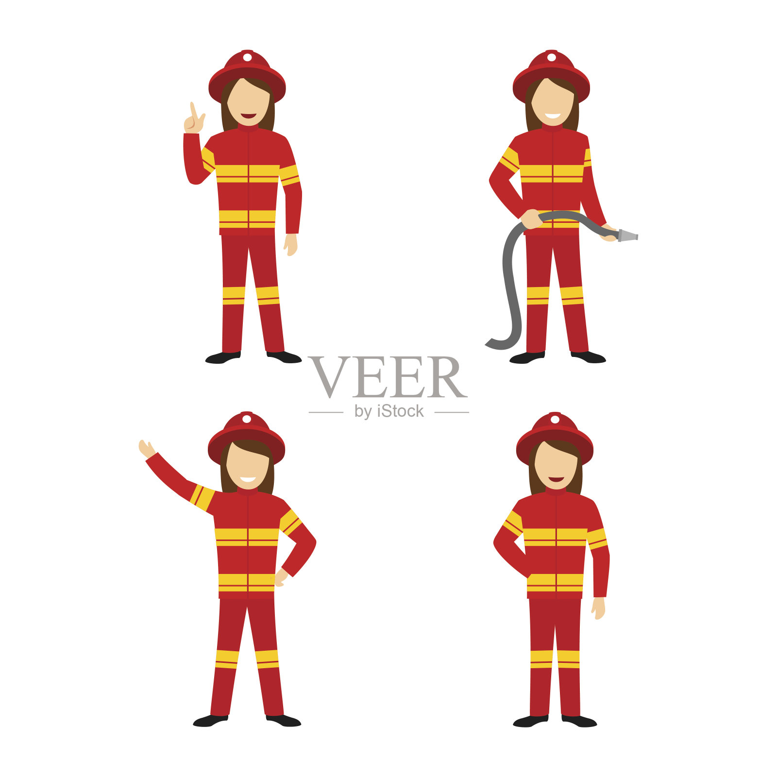 消防员的角色插画图片素材