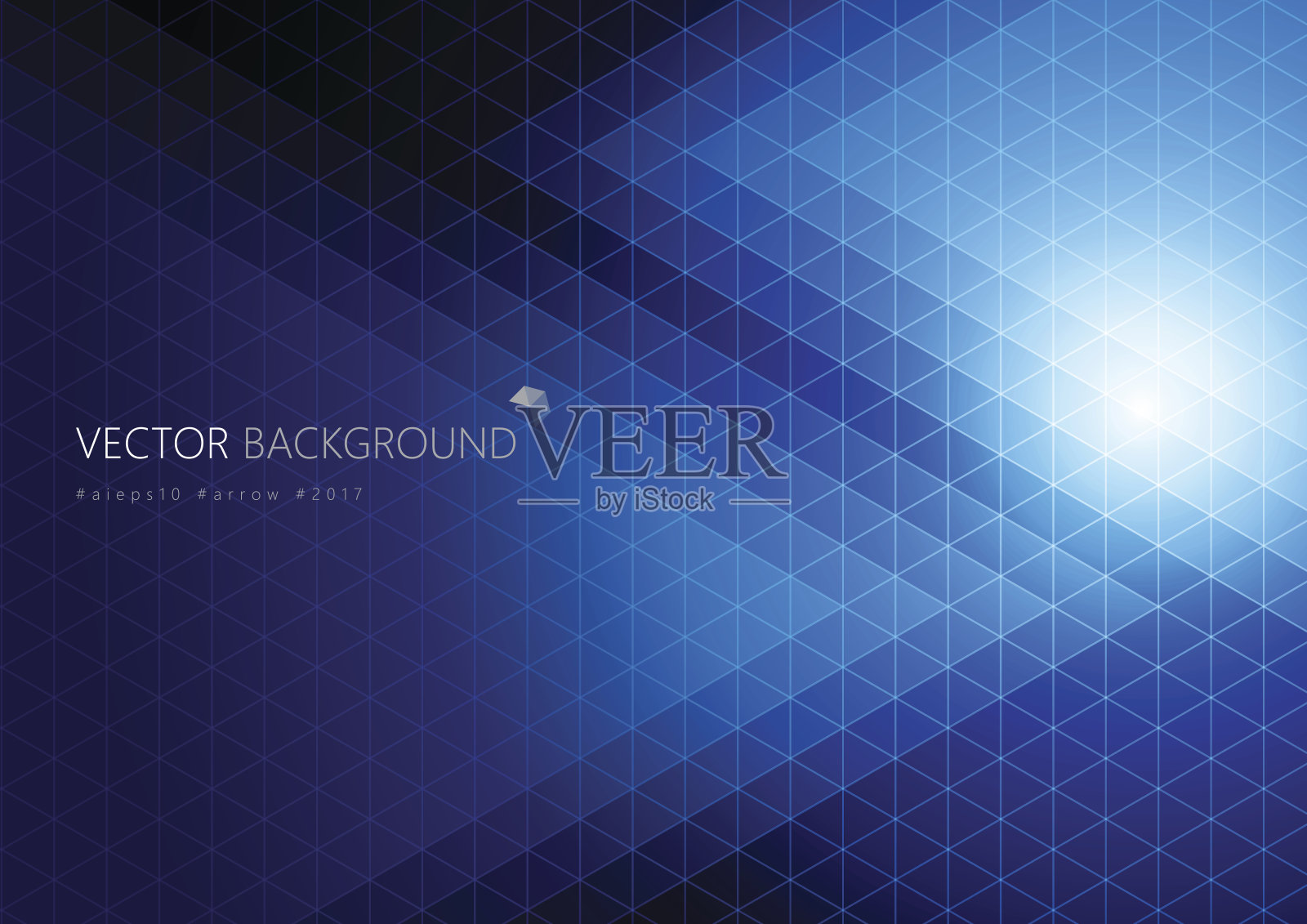 简单的像素设计与蓝色背景插画图片素材