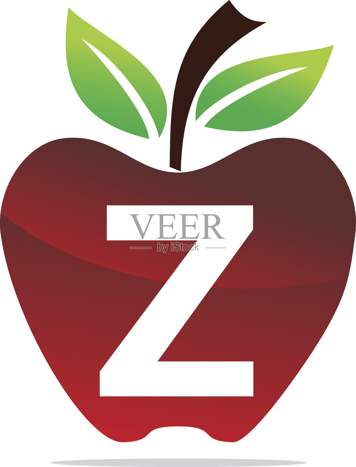 苹果字母Z设计元素图片