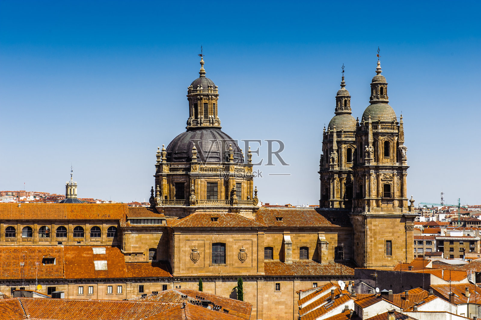 萨拉曼卡大教堂，联合国教科文组织世界遗产。西班牙照片摄影图片