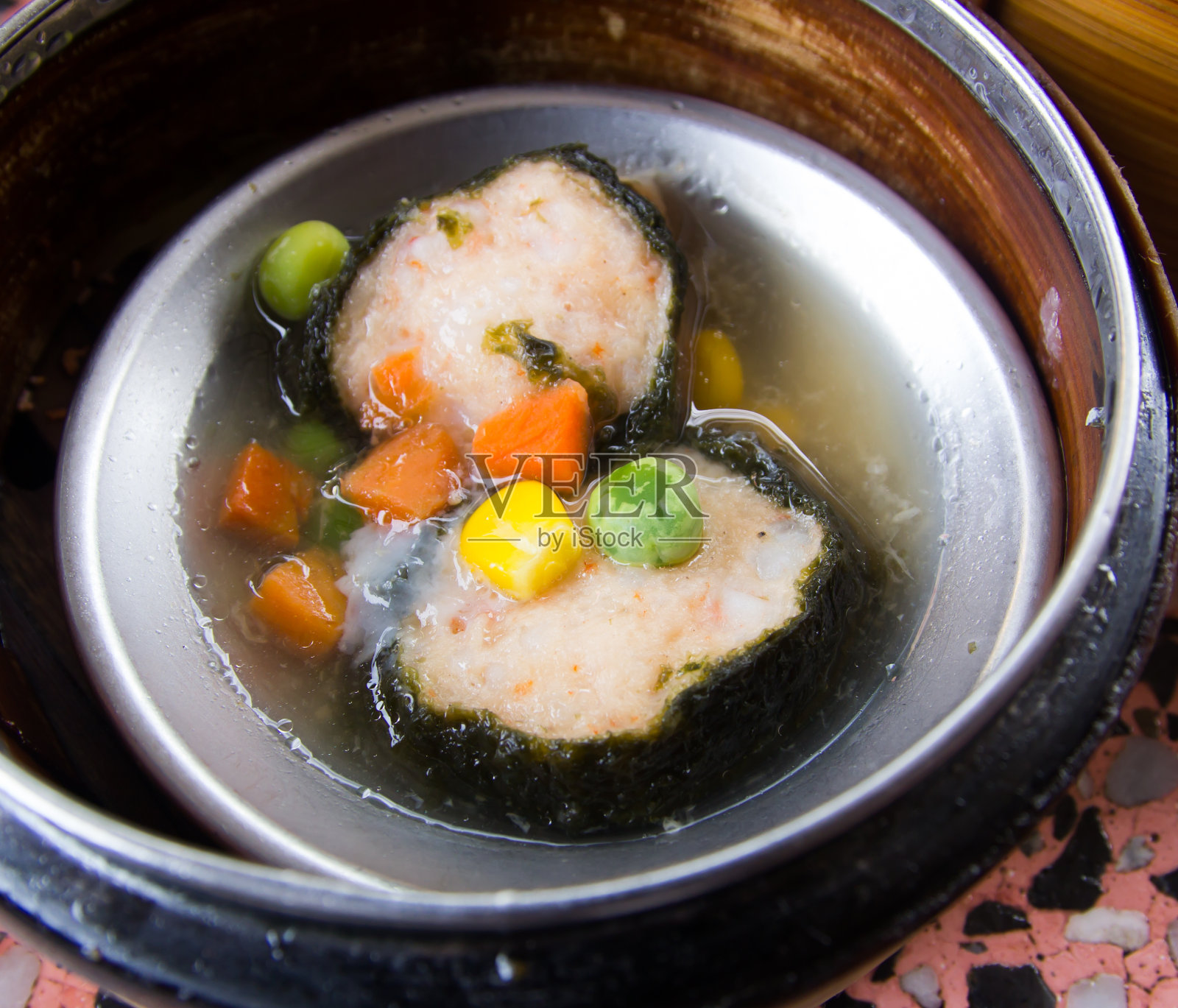 竹蒸笼点心-中国菜照片摄影图片