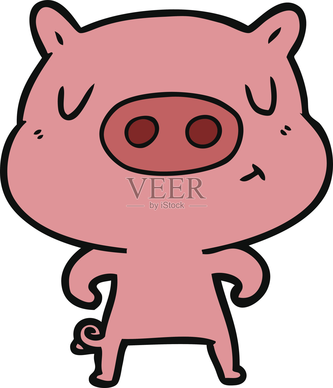 漫画内容猪设计元素图片